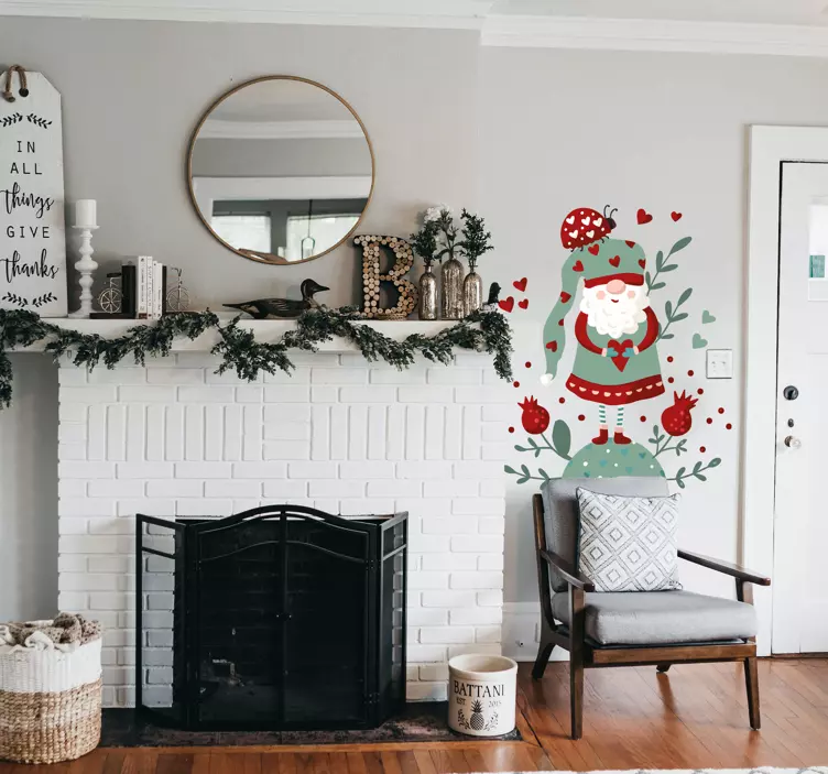 Weihnachtssticker Weihnachtszwerg - TenStickers