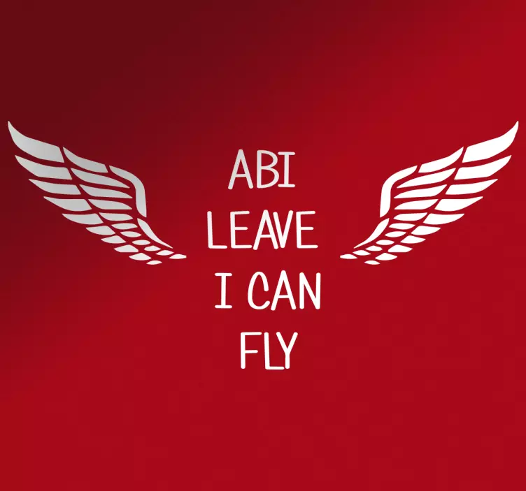 Autoaufkleber Abi leave I can fly - TenStickers