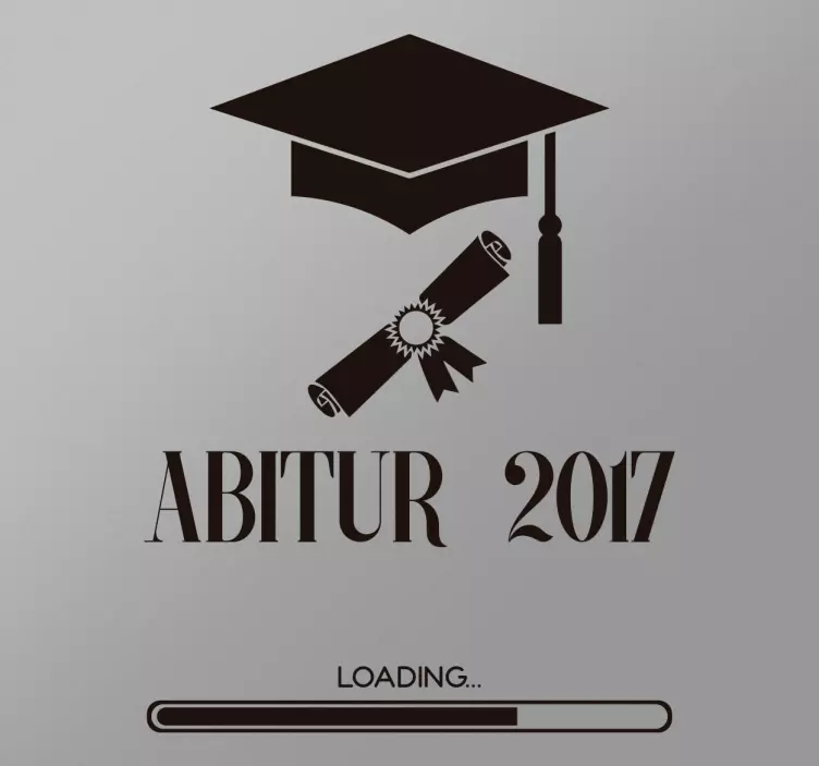 Autoaufkleber Abitur Loading - TenStickers