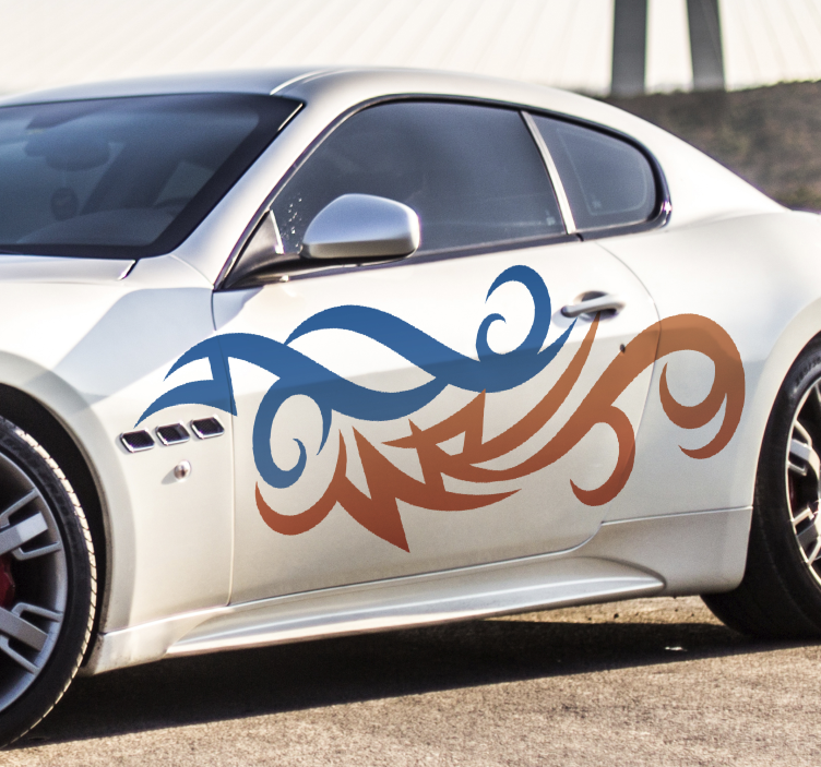 Autoaufkleber abstraktes dekoratives motiv - TenStickers