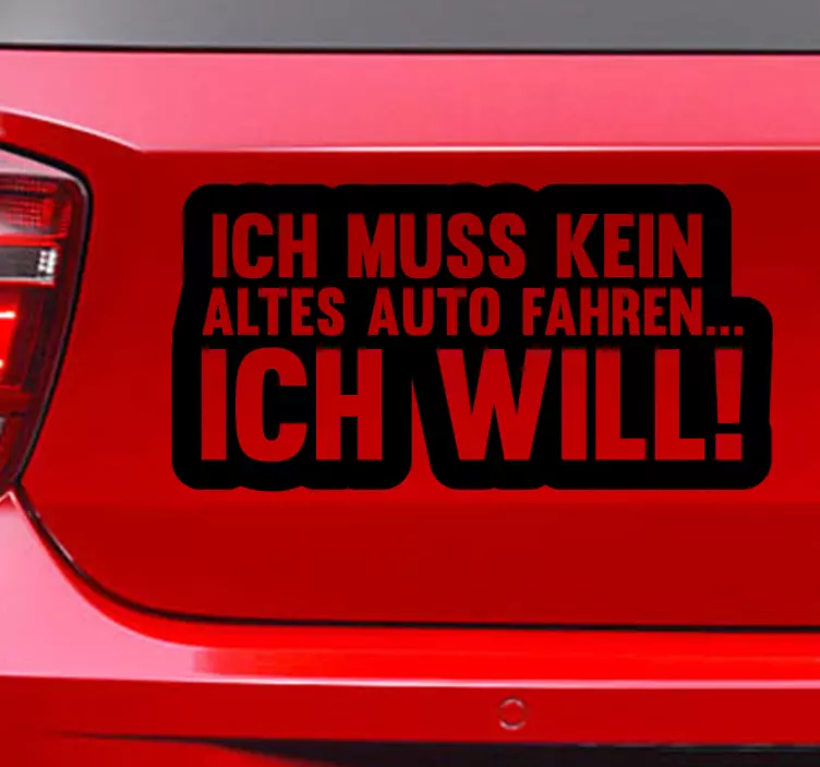 Autoaufkleber Altes Auto - TenStickers