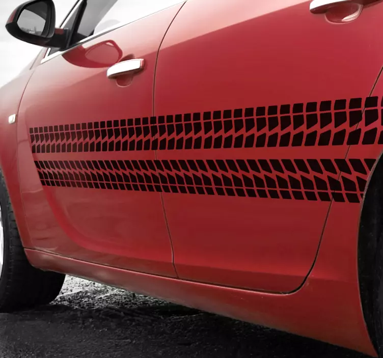 Autoaufkleber Bremsspuren - TenStickers