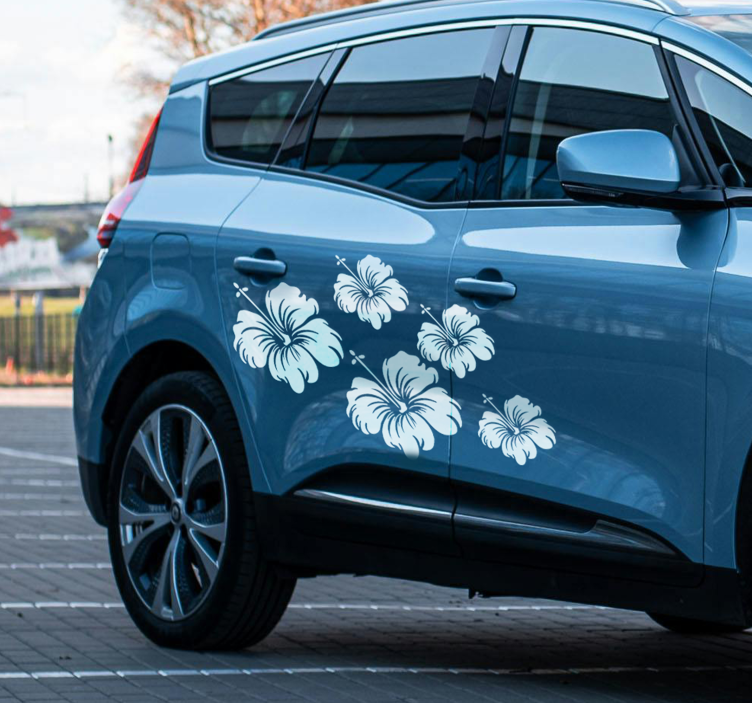 Autoaufkleber Hibiskusblüten - TenStickers