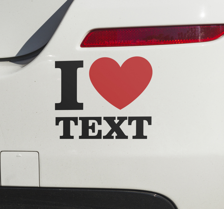 Autoaufkleber I love next - TenStickers