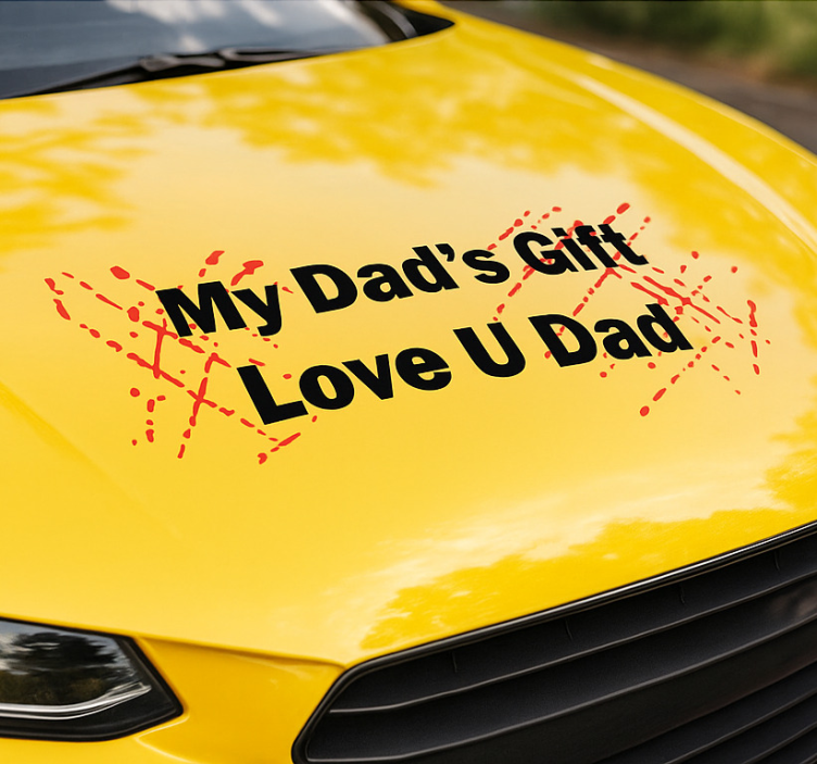 Autoaufkleber ich liebe dich papa - TenStickers