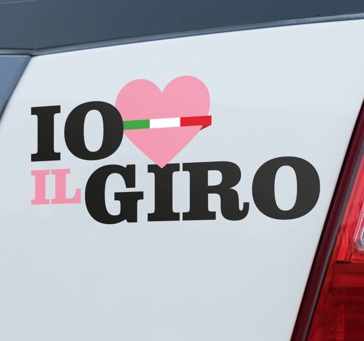 Autoaufkleber ich liebe giro - TenStickers