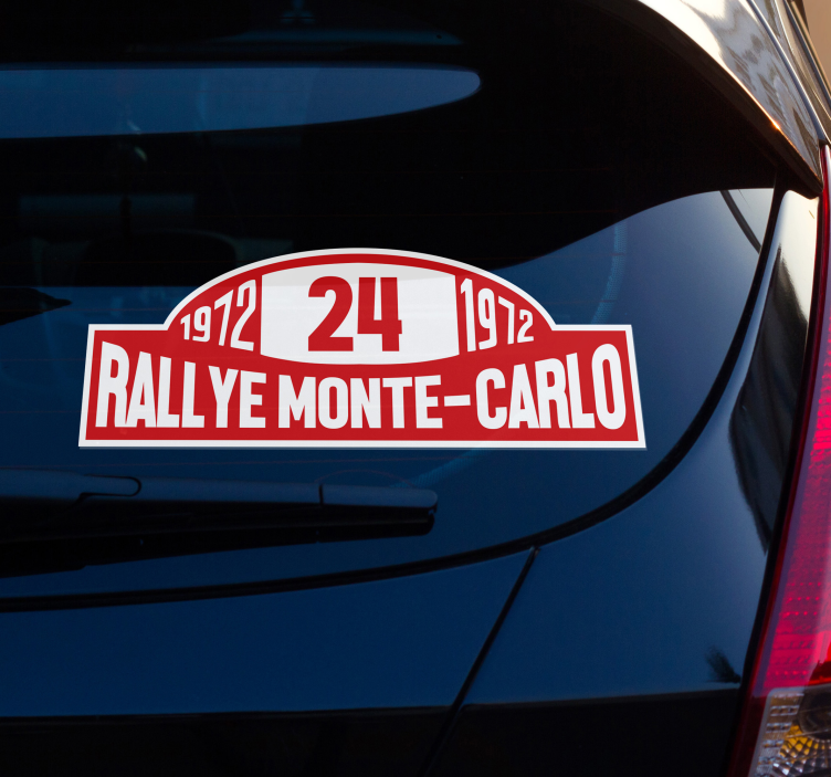 Autoaufkleber rallyenummer monte carlo - TenStickers