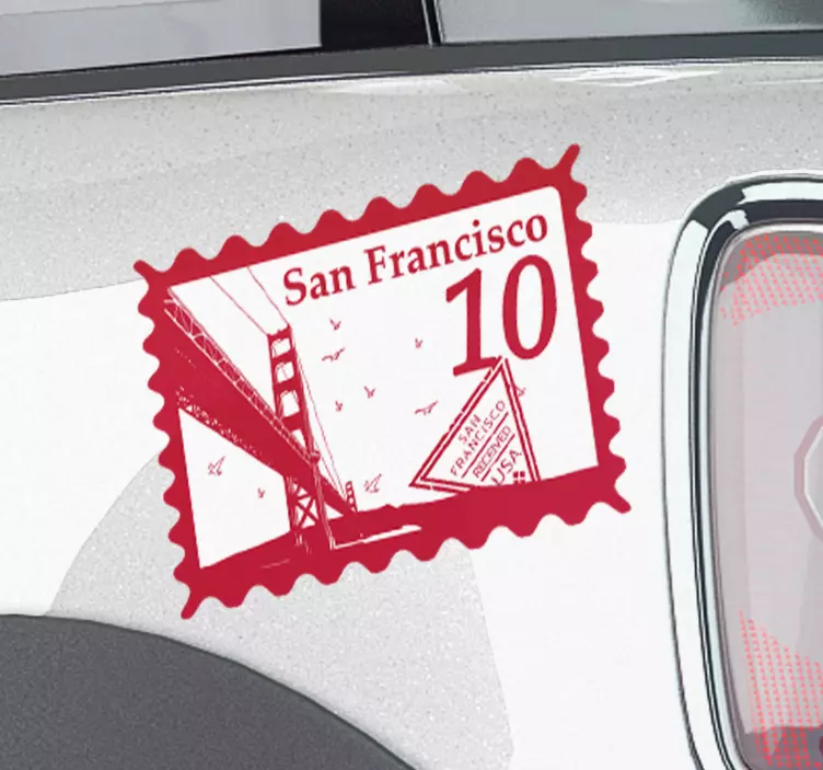 Autoaufkleber san francisco wahrzeichen - TenStickers