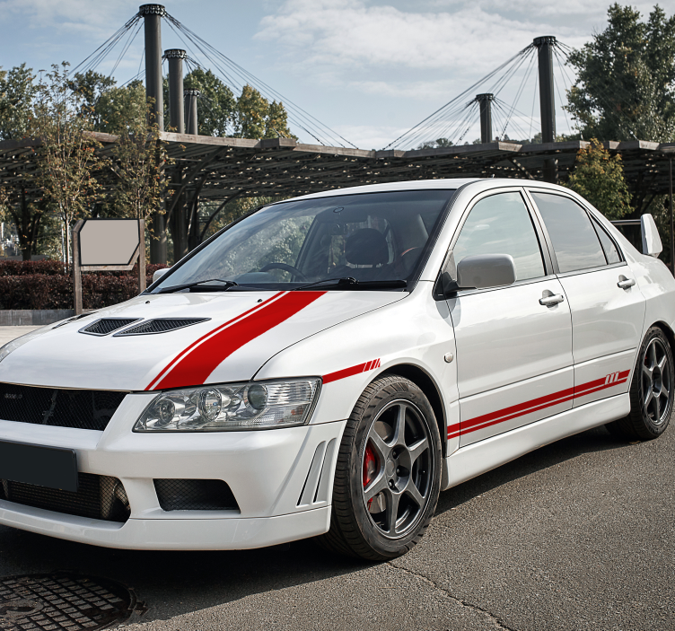 Autoaufkleber Streifen 5er-Set - TenStickers