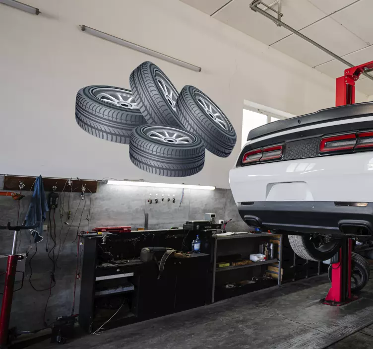 Autoreifen Aufkleber - TenStickers