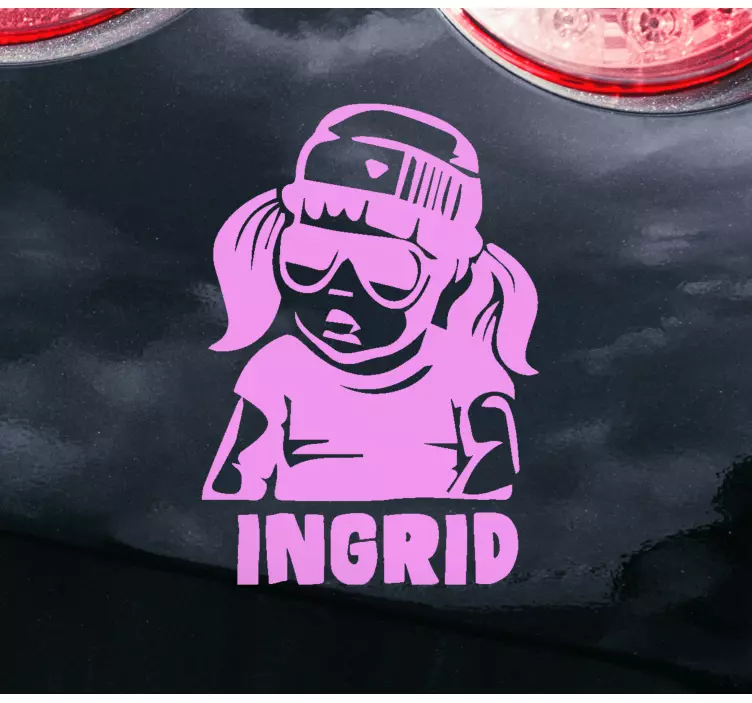 Baby on Board Aufkleber cooles Baby mit Namen - TenStickers