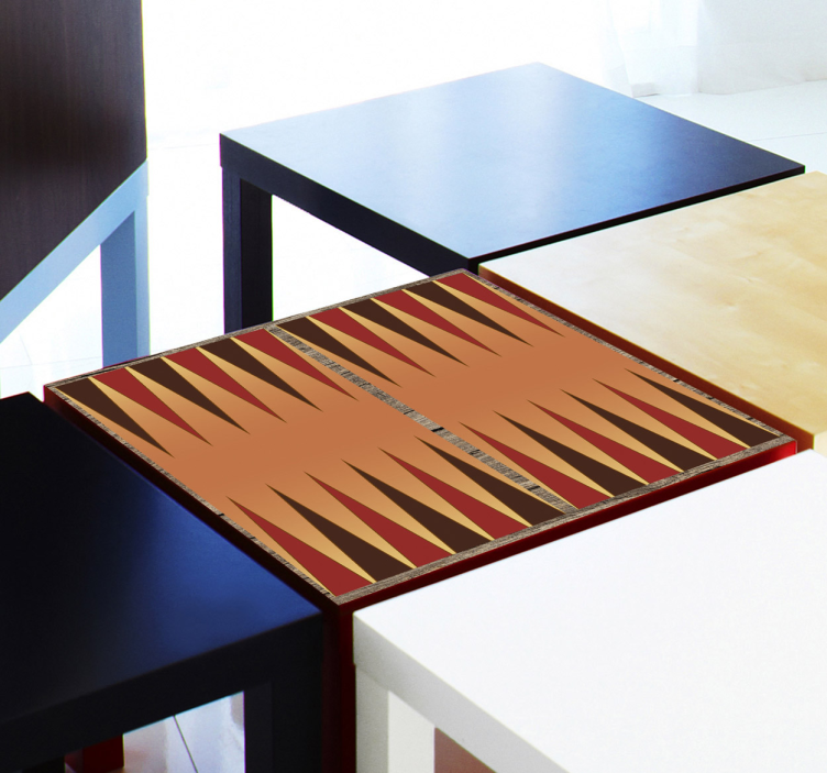 Backgammon Tisch Aufkleber - TenStickers