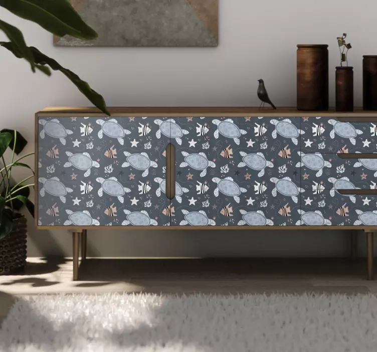 Bauernhof Wandtattoo skurriles schildkrötenmotiv - TenStickers