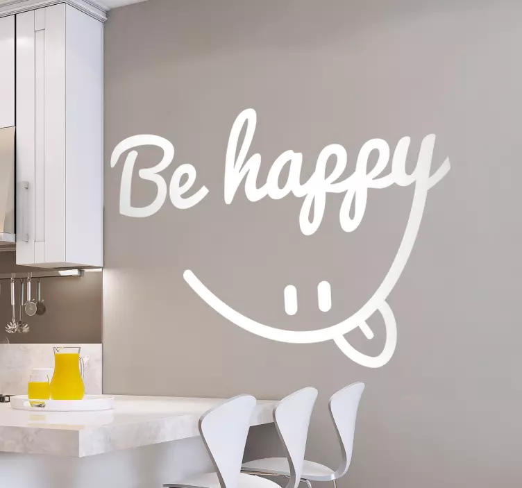 Be happy Sticker - TenStickers