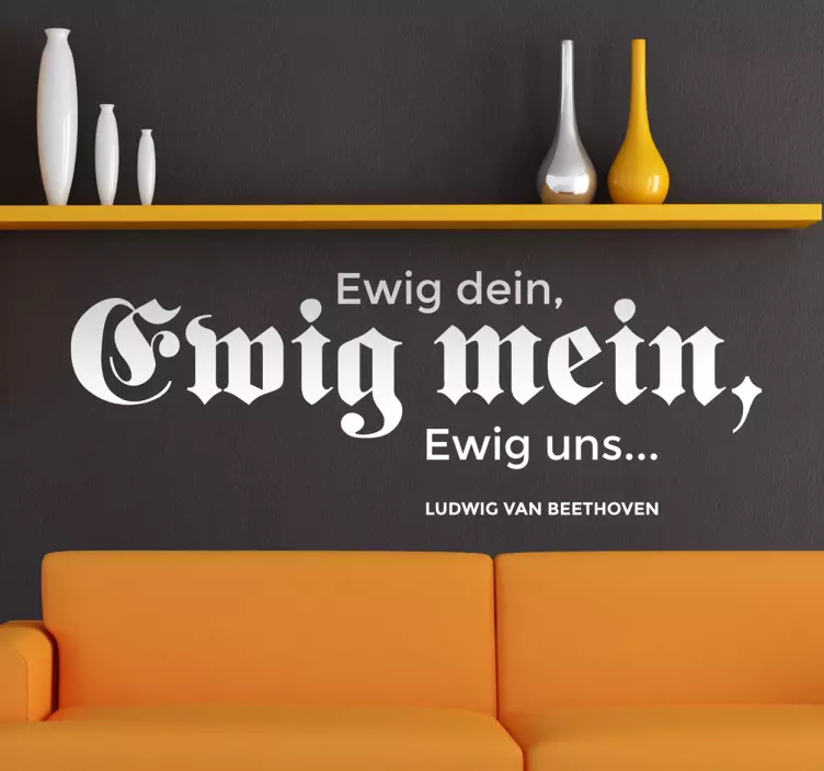 Beethoven Zitat Sticker - TenStickers