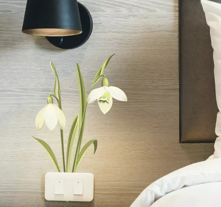 Wandtattoo Blume Schneeglöckchen pflanze - TenStickers