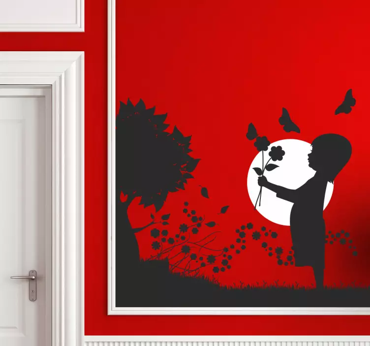 Blumenkind Aufkleber - TenStickers