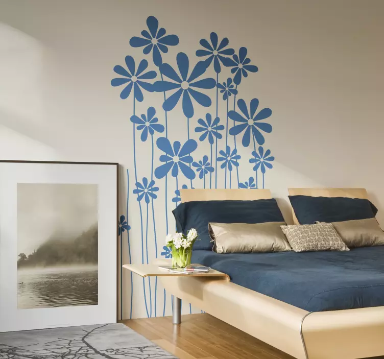 Blumenstengel Aufkleber - TenStickers