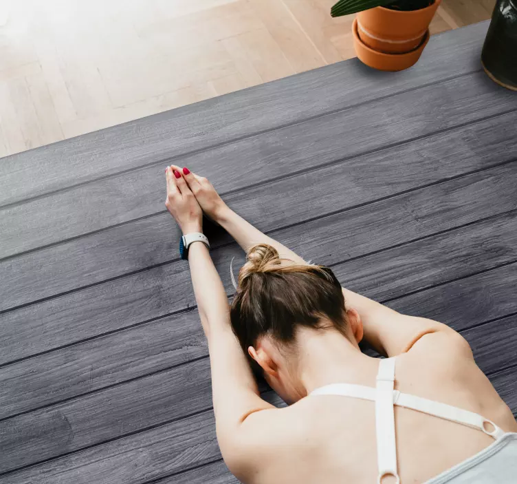 Boden Aufkleber Grauer holzbodenaufkleber - TenStickers