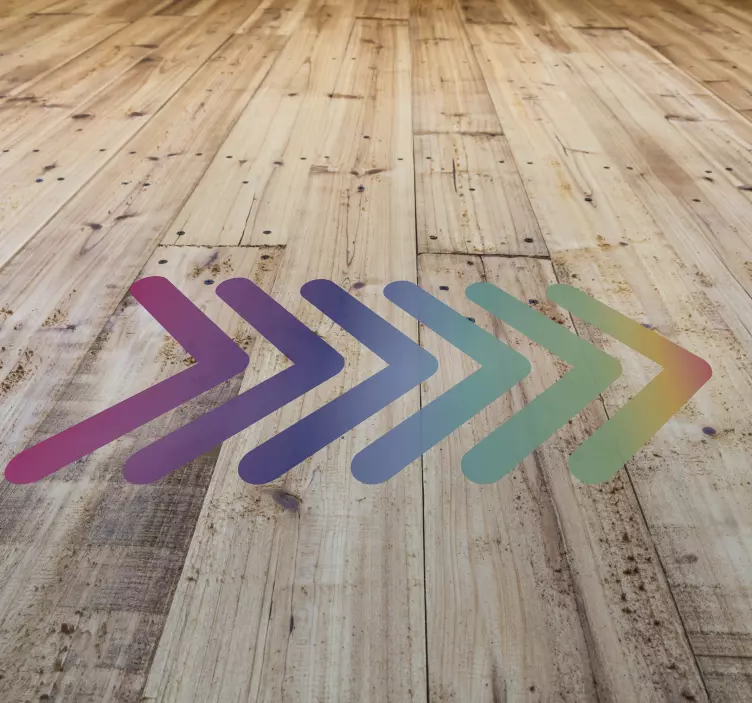 Boden Aufkleber Linienrichtung - TenStickers