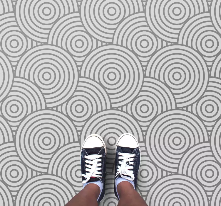 Boden Aufkleber Moderne graue kreise - TenStickers