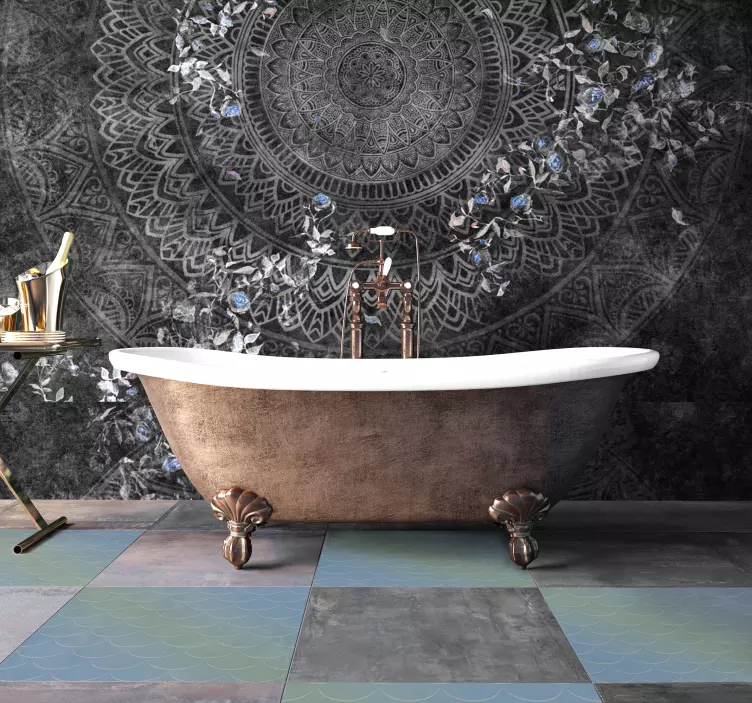 Boden Aufkleber Pastellfliesen Muster - TenStickers