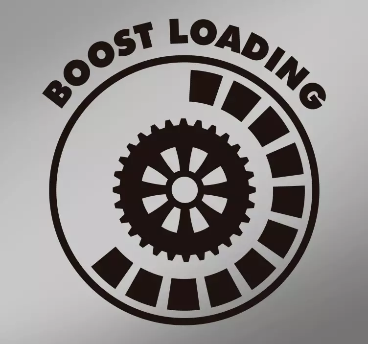 Boost Loading Text Autoaufkleber - TenStickers