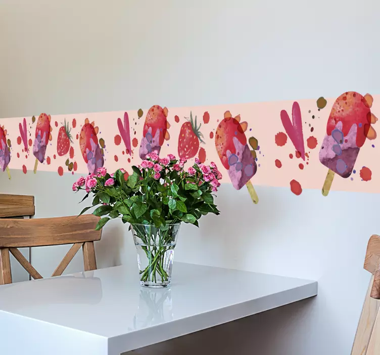 Bordüre Eis am Stiel - TenStickers