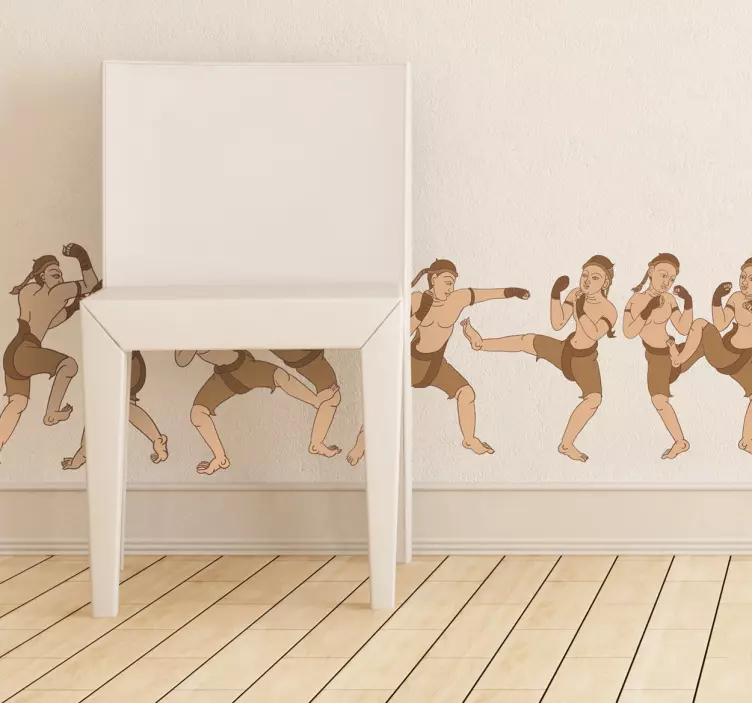 Bordüre Muay Thai - TenStickers