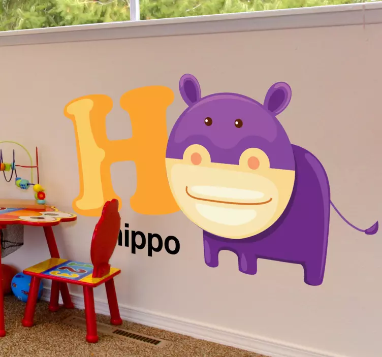 Buchstabe H Englisch Aufkleber - TenStickers