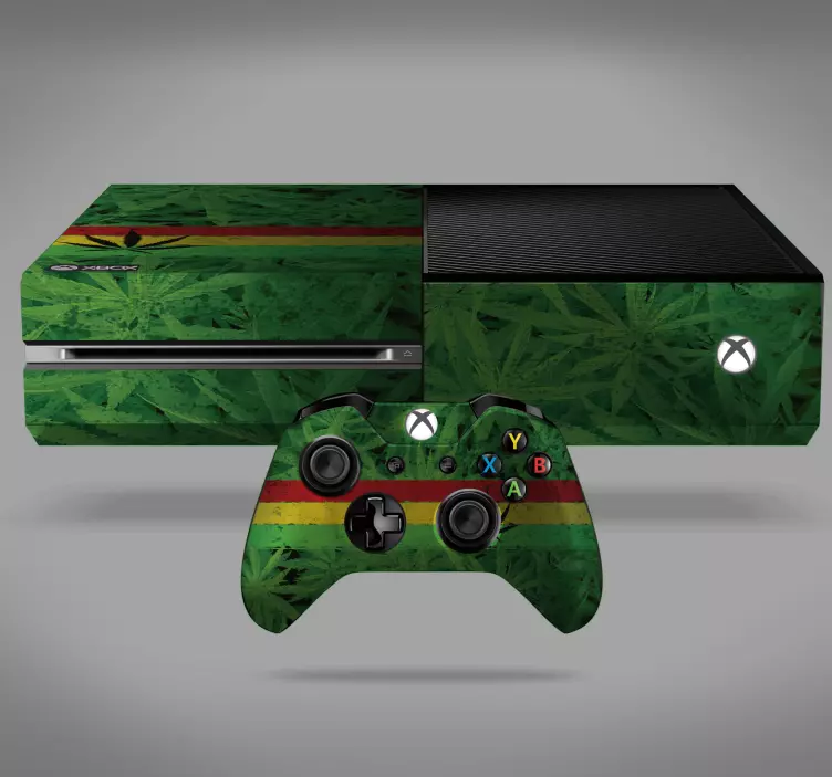 Cannabis pflanze xbox aufkleber - TenStickers