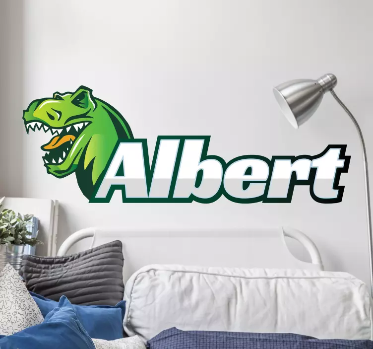 Wandaufkleber dinosaurier personalisiert - TenStickers