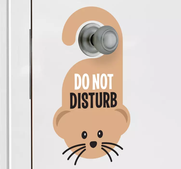 Do not disturb Ratte Aufkleber - TenStickers