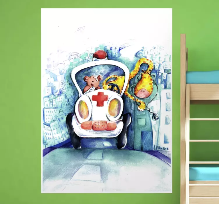 Dr Giraffe Aufkleber - TenStickers