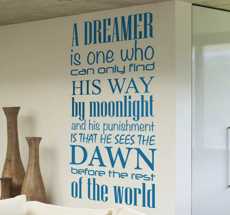 Dreamer Oscar Wilde Aufkleber - TenStickers