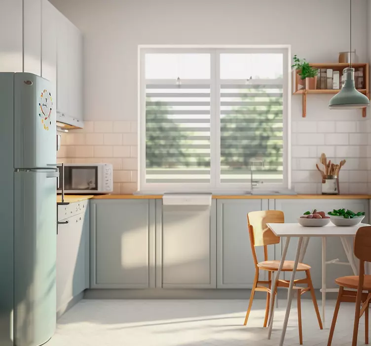 Durchscheinende Streifen Fenster Aufkleber - TenStickers