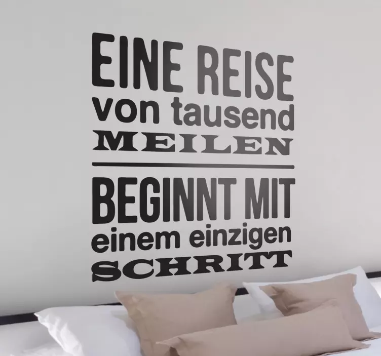 Eine Reise Aufkleber - TenStickers