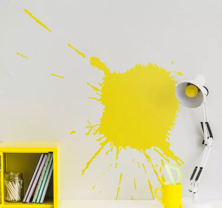 Einfarbiger Farbklecks Aufkleber - TenStickers