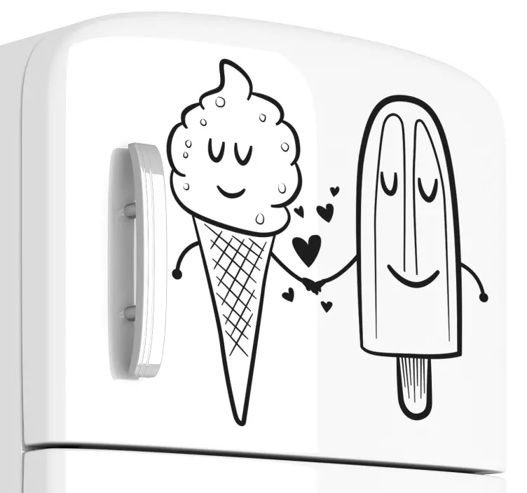 Eis Liebe Aufkleber - TenStickers