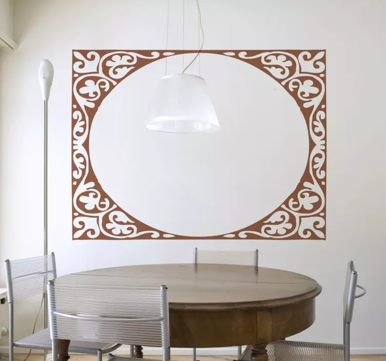 Ellipse Rahmen Aufkleber - TenStickers