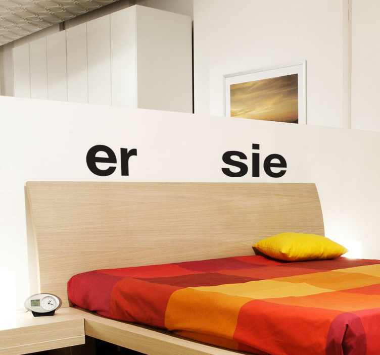 Er und Sie Aufkleber - TenStickers