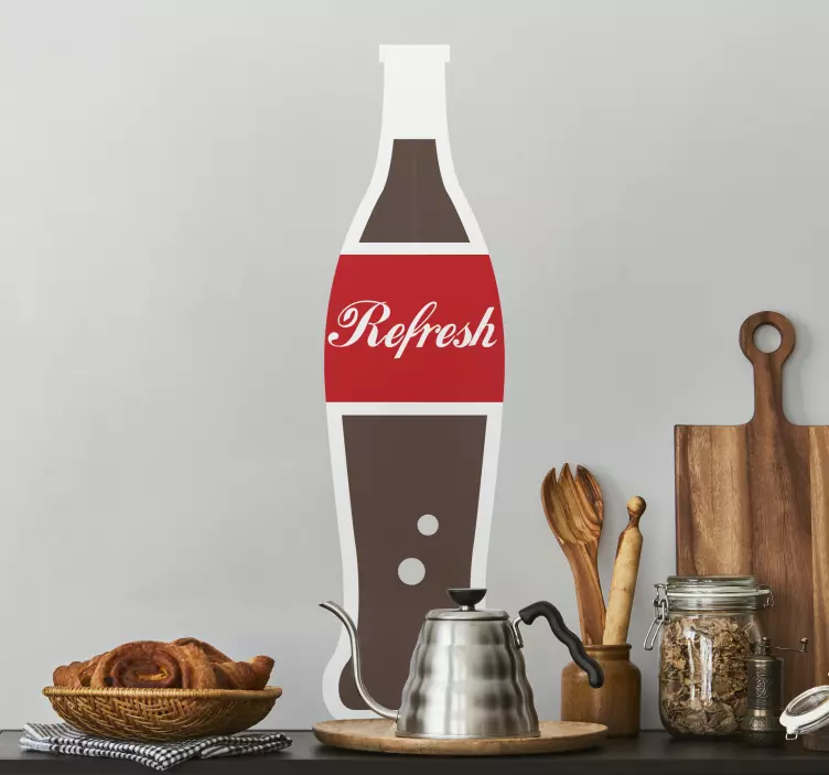 Erfrischungsgetränk Strohhalm Aufkleber - TenStickers