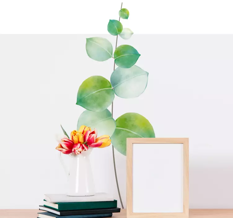 Eukalyptus Illustration Wandaufkleber - TenStickers