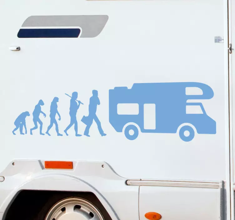 Wohnmobil Aufkleber Wohnwagen Evolution - TenStickers