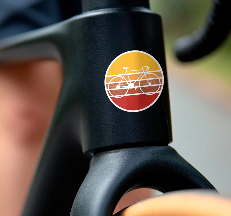 Fahrrad Aufkleber retro-rennrad - TenStickers