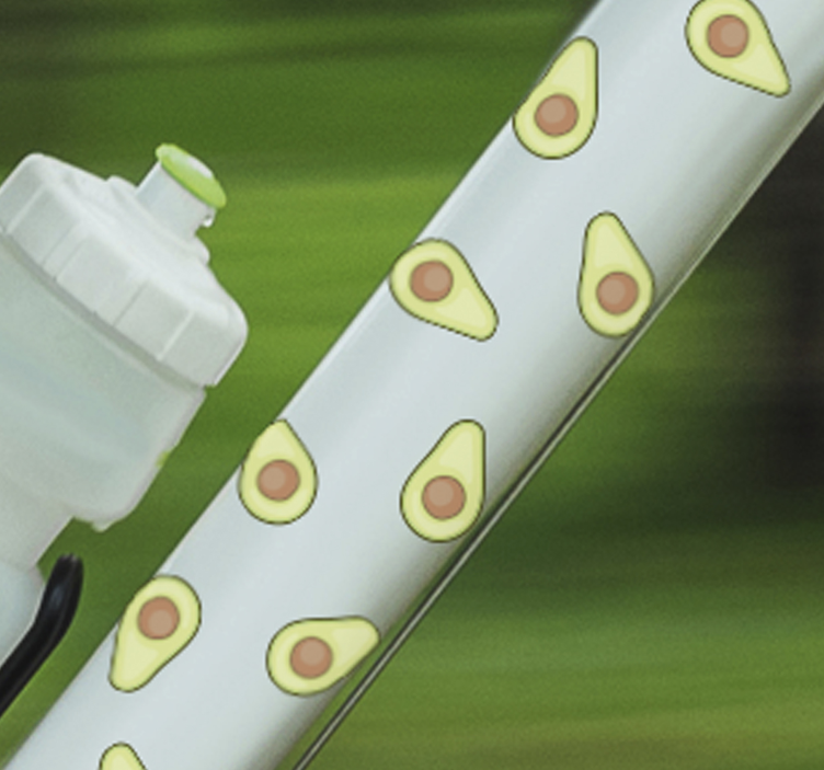 Fahrradaufkleber Avocado-fahrrad - TenStickers