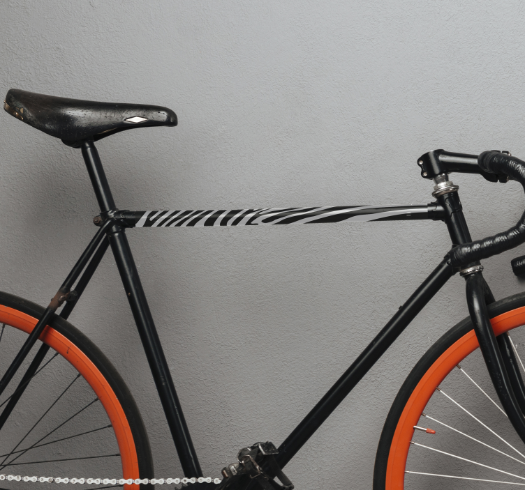 Fahrradaufkleber Nachahmung der Zebrahaut - TenStickers