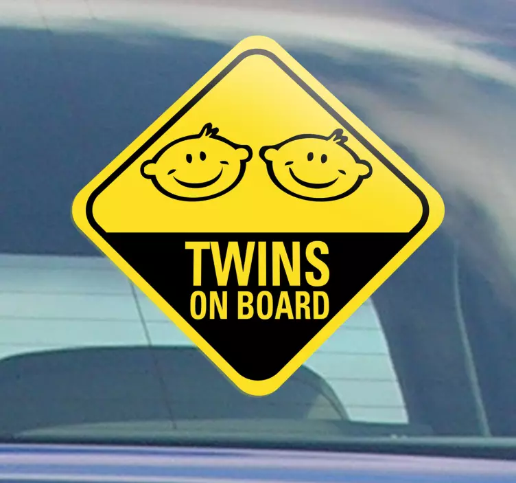 Baby on Board Aufkleber Twins on Board - TenStickers