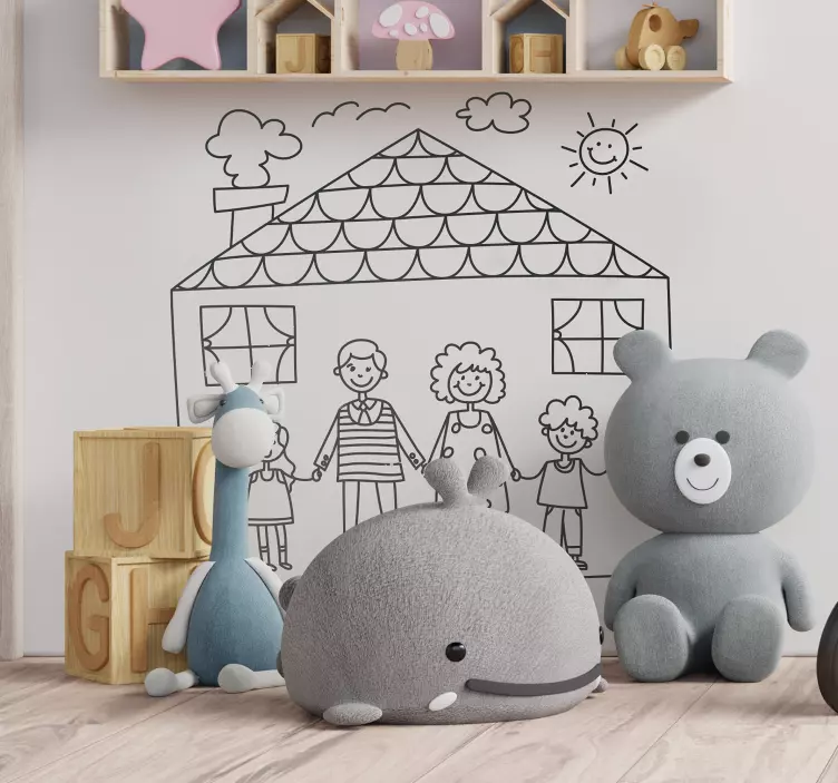 Familie und Haus Aufkleber - TenStickers