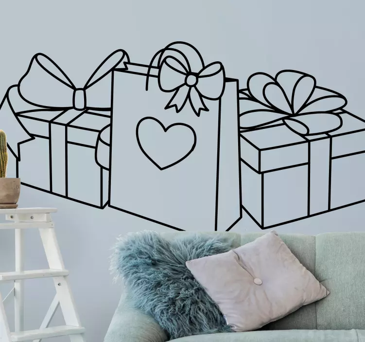 Feiertag Wandtattoo geschenktüten-arrangement - TenStickers